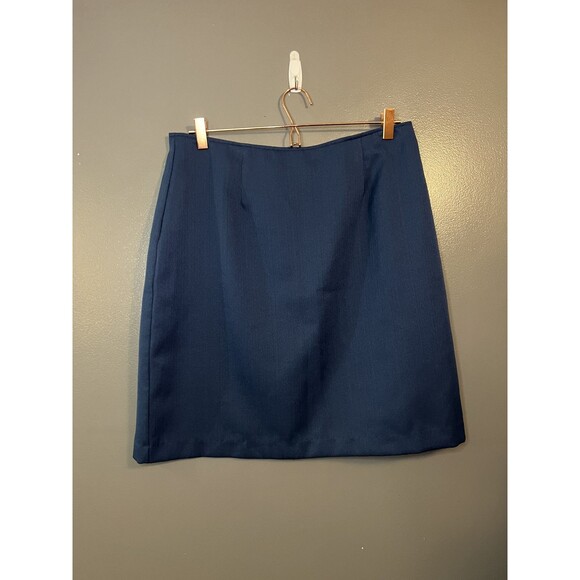 Danielle B Skirt Womens Size 16 Navy Blue Classic Straight Career Workwear - Picture 1 of 4